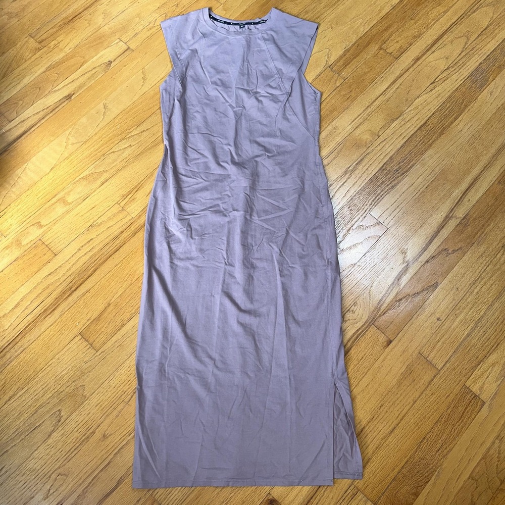 Public‎ Rec Go To Dress M Sleeveless Midi Tencel Blend Pima Cotton Athleisure